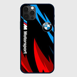 Чехол для iPhone 12 Pro BMW Логотип Узор, цвет: 3D-черный