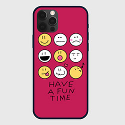 Чехол для iPhone 12 Pro Have a fun time веселись, цвет: 3D-черный