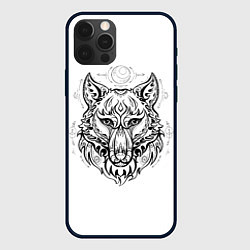 Чехол для iPhone 12 Pro Волчий портрет, цвет: 3D-черный