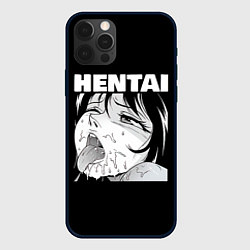 Чехол для iPhone 12 Pro HENTAI девочка ahegao, цвет: 3D-черный