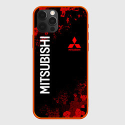 Чехол iPhone 12 Pro MITSUBISHIC MILITARY GEOMETRY RED