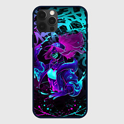 Чехол iPhone 12 Pro KDA NEON GRAFFITI LEAGUE OF LEGENDS