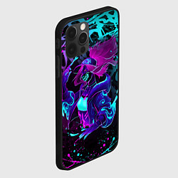 Чехол для iPhone 12 Pro KDA NEON GRAFFITI LEAGUE OF LEGENDS, цвет: 3D-черный — фото 2