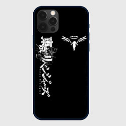 Чехол для iPhone 12 Pro TOKYO REVENGERS WALHALLA TEAM WHITE, цвет: 3D-черный