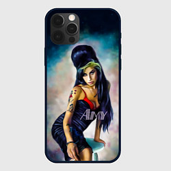 Чехол для iPhone 12 Pro Amy Jade Winehouse, цвет: 3D-черный
