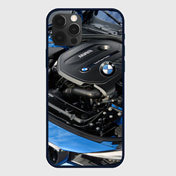 Чехол для iPhone 12 Pro BMW Engine Twin Power Turbo, цвет: 3D-черный