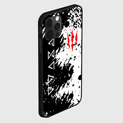 Чехол для iPhone 12 Pro The Witcher black & white, цвет: 3D-черный — фото 2
