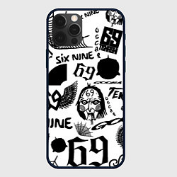 Чехол для iPhone 12 Pro 6IX9INE - Pattern, цвет: 3D-черный