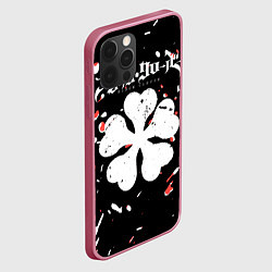 Чехол для iPhone 12 Pro Чёрный клевер вельзевул сила и способности, цвет: 3D-малиновый — фото 2
