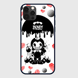 Чехол для iPhone 12 Pro BOMB LOVE BENDY AND THE INK MACHINE, цвет: 3D-черный