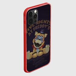 Чехол для iPhone 12 Pro Плюшевый Фредди FNAFs, цвет: 3D-красный — фото 2