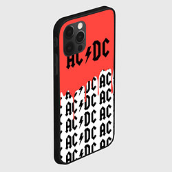 Чехол для iPhone 12 Pro Ac dc rock, цвет: 3D-черный — фото 2