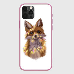 Чехол iPhone 12 Pro Fox with a garland