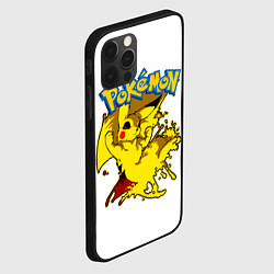 Чехол для iPhone 12 Pro Пикачу злой Pokemon, цвет: 3D-черный — фото 2