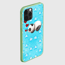Чехол для iPhone 12 Pro Сонная милая панда, цвет: 3D-салатовый — фото 2