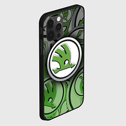 Чехол для iPhone 12 Pro Skoda Carbone Pattern, цвет: 3D-черный — фото 2