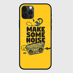 Чехол для iPhone 12 Pro Make Some Noise музыка, цвет: 3D-черный