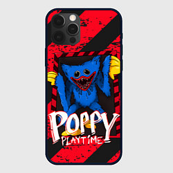 Чехол для iPhone 12 Pro Poppy Playtime RED WARNING, цвет: 3D-черный