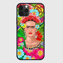 Чехол для iPhone 12 Pro Фрида Кало Мексика Художник Феминист 3D, цвет: 3D-черный