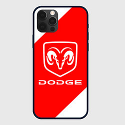 Чехол для iPhone 12 Pro Dodge sport, цвет: 3D-черный