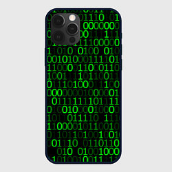 Чехол для iPhone 12 Pro Бинарный Код Binary Code, цвет: 3D-черный