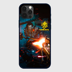 Чехол для iPhone 12 Pro Cyberpunk 2077 Night city, цвет: 3D-черный