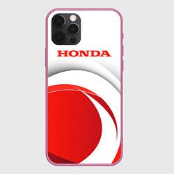 Чехол для iPhone 12 Pro Хонда HONDA, цвет: 3D-малиновый