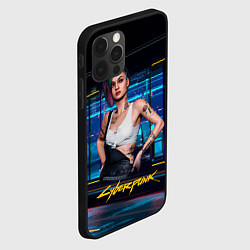 Чехол для iPhone 12 Pro Judy Джуди Cyberpunk 2077, цвет: 3D-черный — фото 2