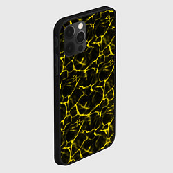 Чехол для iPhone 12 Pro Yellow Ripple Желтая Рябь, цвет: 3D-черный — фото 2