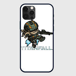 Чехол для iPhone 12 Pro Титанфол арт мультяшный TITANFALL, цвет: 3D-черный