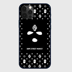 Чехол iPhone 12 Pro Узор Black Phantom Ski Mask Dope Street Market