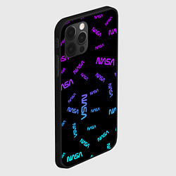 Чехол для iPhone 12 Pro NASA NEON PATTERN, цвет: 3D-черный — фото 2