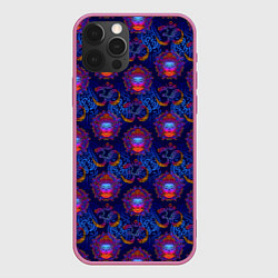 Чехол для iPhone 12 Pro Будда просветление, цвет: 3D-малиновый