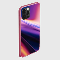 Чехол для iPhone 12 Pro Градиент Абстрактный Фон, цвет: 3D-малиновый — фото 2