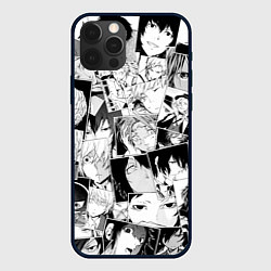 Чехол iPhone 12 Pro Bungo Stray Dogs pattern