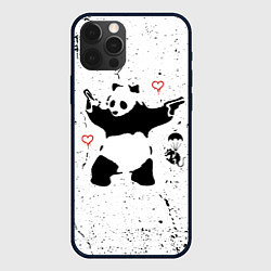 Чехол для iPhone 12 Pro BANKSY БЭНКСИ панда, цвет: 3D-черный