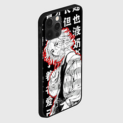 Чехол для iPhone 12 Pro Майки и иероглифы Токийские мстители, цвет: 3D-черный — фото 2
