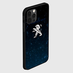 Чехол для iPhone 12 Pro Peugeot звезды, цвет: 3D-черный — фото 2