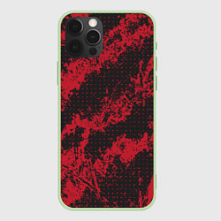 Чехол iPhone 12 Pro КРАСНАЯ ГРЯЗЬ RED GRUNGE