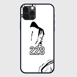 Чехол для iPhone 12 Pro 228 rap, цвет: 3D-черный