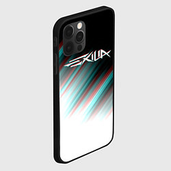 Чехол для iPhone 12 Pro EXILIA GLITCH LOGO, цвет: 3D-черный — фото 2