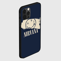 Чехол для iPhone 12 Pro NIRVANA Рок Группа, цвет: 3D-черный — фото 2