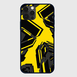 Чехол для iPhone 12 Pro Абстракция Город, цвет: 3D-черный