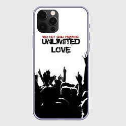 Чехол для iPhone 12 Pro Red Hot Chili Peppers - Unlimited Love, цвет: 3D-светло-сиреневый