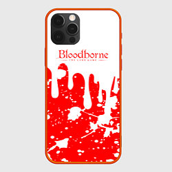 Чехол для iPhone 12 Pro BLOODBORNE брызги, цвет: 3D-красный