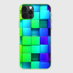 Чехол для iPhone 12 Pro Color geometrics pattern Vanguard, цвет: 3D-салатовый