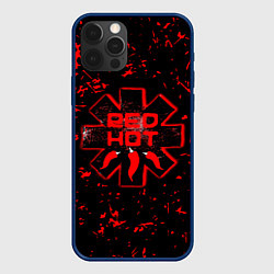 Чехол для iPhone 12 Pro Red Hot Chili Peppers, лого, цвет: 3D-тёмно-синий