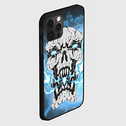 Чехол для iPhone 12 Pro Череп-монстр в молниях, цвет: 3D-черный — фото 2