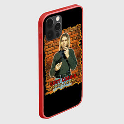 Чехол для iPhone 12 Pro Kurt Cobain 1967 - 1994, цвет: 3D-красный — фото 2