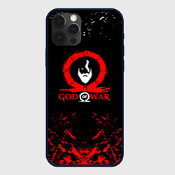 Чехол iPhone 12 Pro God of War Ragnarok герой лого